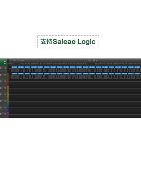 SaleaeLoigc8通道数字信号波形z协议解 pulseView逻辑分析仪示波