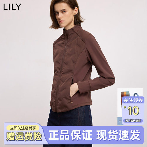 LILY2025冬新款复古轻薄90鹅绒修身百搭通勤羽绒服外套内胆女短款