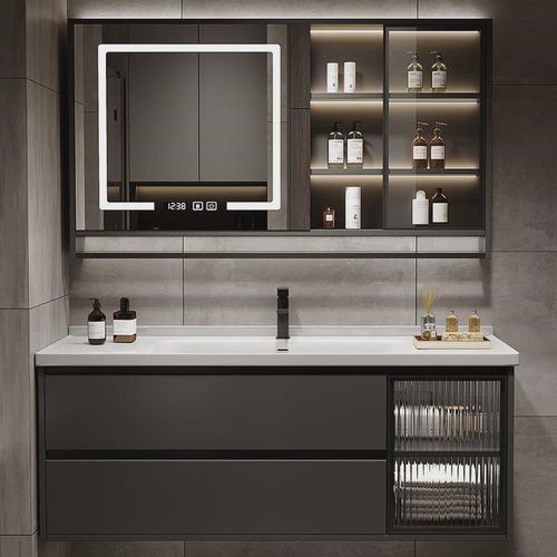 陶瓷一体盆浴室柜73厘米/83/93/103/113CM现代简约卫生间洗脸盆