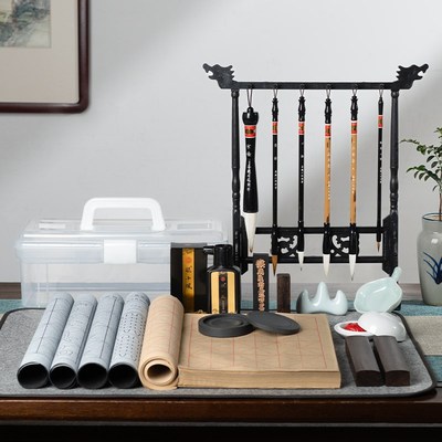 善琏湖笔 致知力行 毛笔书法专用水写布初学者毛笔字练习学生笔墨