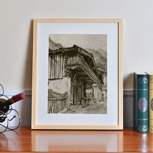 实木画框大尺寸现代简约装裱框2开4开A3A4素描水彩挂墙创意框架