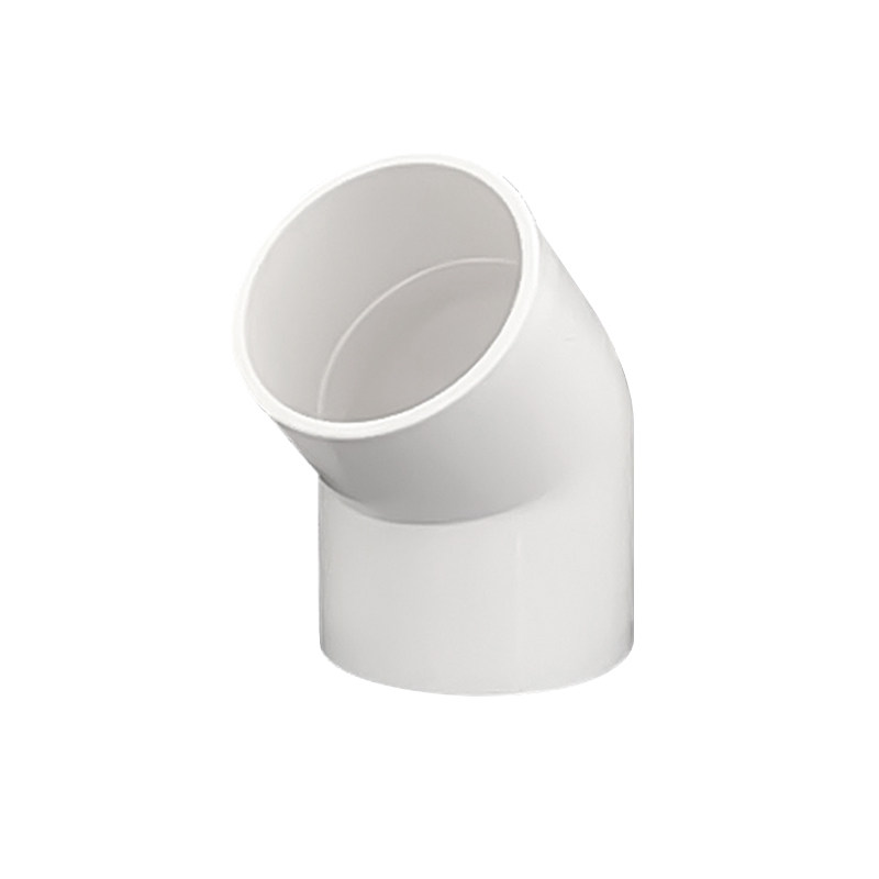 32pvc45度线管弯头40国标直弯半弯平弯塑料线管接头阻燃电工管件