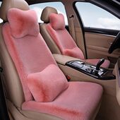 汽车坐垫冬季 毛绒车垫短毛加厚保暖男女通用冬天兔毛座垫套网红款