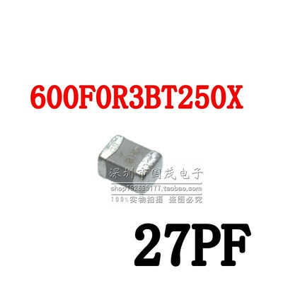 ATC高频电容600F0R3BT250XT进口原装27 PF250V NP00805