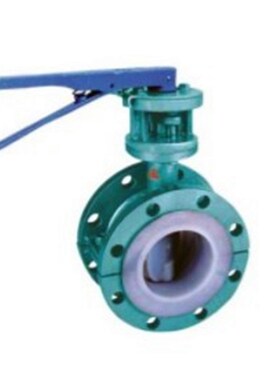 D41F4-16C  D41F46-16C 手柄法兰全衬四氟蝶阀DN50 65 80 100