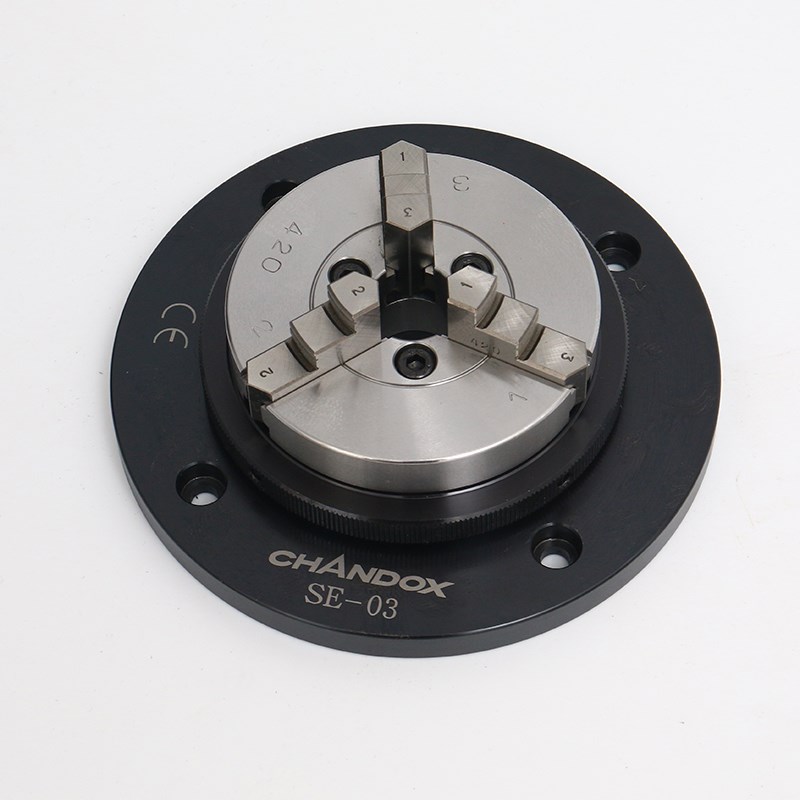 CHANDOX台湾千岛检测超薄夹盘三次元测量手动卡盘SE-02 3 4 5 6