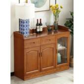 餐厅酒柜中式 客厅小边柜实木墙边柜茶水柜子XHM餐储柜置歺物柜物