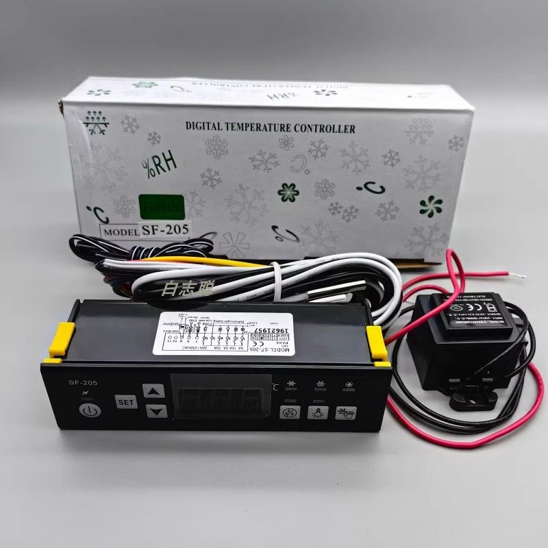 尚方SF-205 数字显示内置继电子温控器天翔冷柜展示冰箱雪度器30A