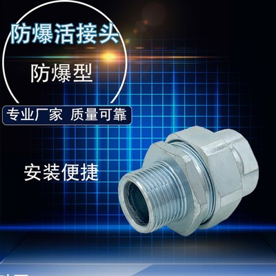 dn20防爆活接头镀锌活接大小头内外螺纹活接接线头快接六分M204分