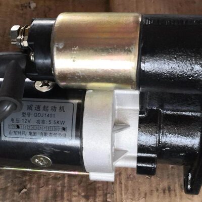 时风三轮车农用拖拉机 QDJ158D马达12伏5.5千瓦12齿QDJ1401起动机
