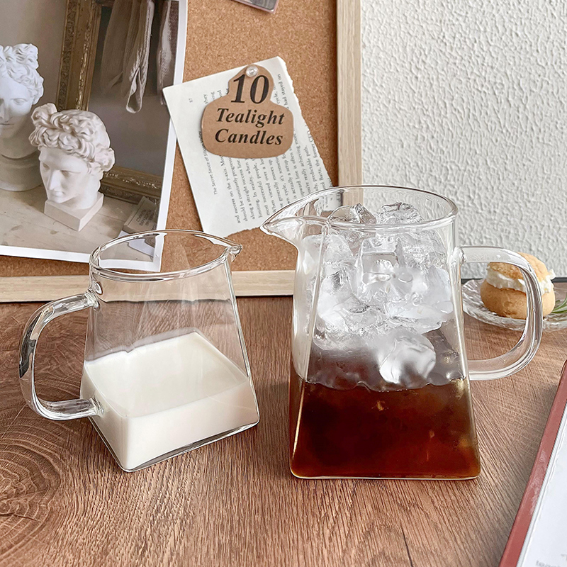 创意玻璃杯透明方形滴漏式手冲咖啡分享壶挂耳冲S泡花茶公道杯水