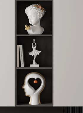 轻奢高档电视柜壁龛摆件现代简约家里客厅M酒柜办公室柜艺术装饰