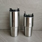 出口德国 大容量冰霸杯 双层隔热杯 316不锈钢啤酒杯 车载吸管杯