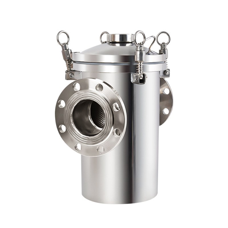 304L不锈钢篮式过滤器蓝式提篮316管道过滤器直通式T型工业污水燃