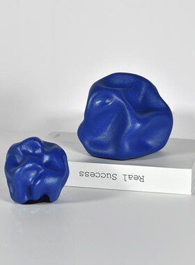 简约现代抽象创意陶瓷摆件家居样板间客厅电视柜室内软装艺术摆设