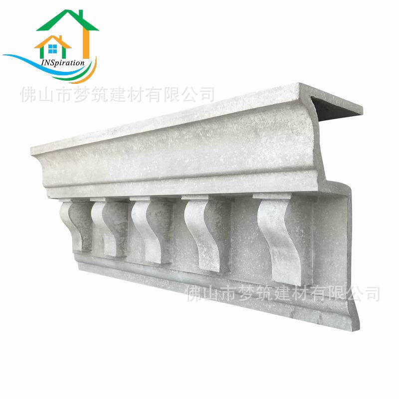 GRC外墙装饰造型檐口线建筑工程装修线条经典回纹造型线