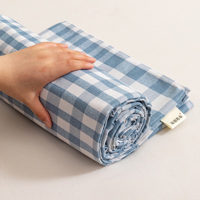 全棉老粗布床单加厚棉麻亚麻学生A宿舍三件套100纯棉被单凉席