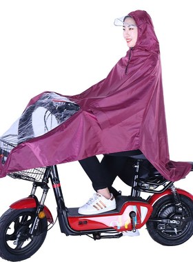 厂家代发自行车雨衣单人s电动车雨披成人加厚加宽牛津单车骑行雨