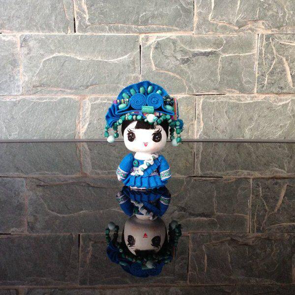 云南特色手工艺品中国少数民族卡通娃娃玩偶家居装饰工艺品摆件