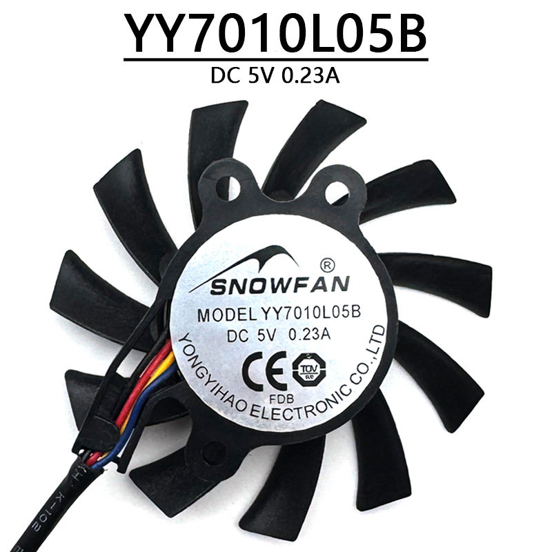 适用于YY7010L05B DC 5V 0.23A工控机一体主板显卡支架散热风扇