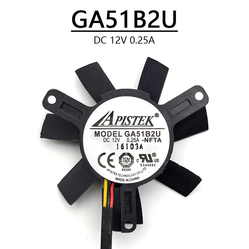 适用于原装APISTEK GA51B2U 直径46mm 孔距39mm工控主板风扇