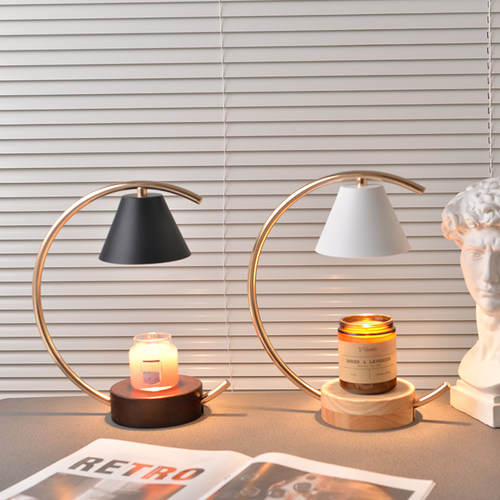 月牙融蜡灯香薰浪漫室内插电熔烛灯台灯融烛灯加R热定时熔蜡灯礼