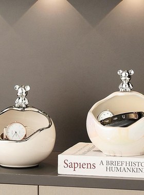 入户门口玄关钥匙收纳置物架摆件客厅家居轻奢装T饰品乔迁新居礼