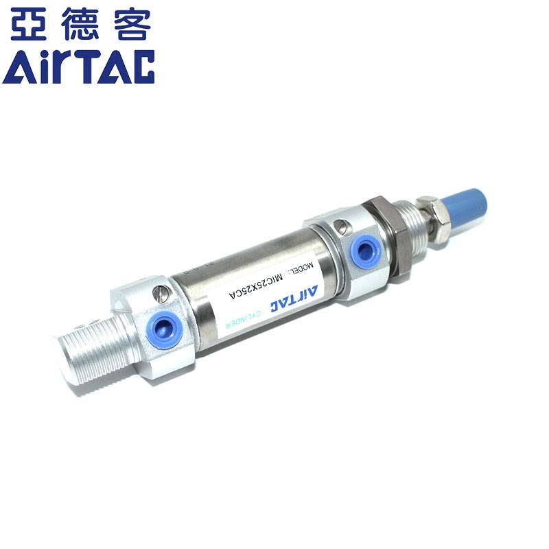 亚德客缓冲型不锈钢迷你气缸MIC16X25X50X150X300X500-SCA/SU
