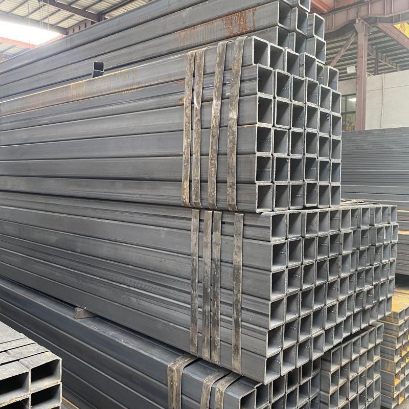 黑方通热浸镀锌矩形管100*100热轧振鸿厂家直销钢材Q235B各种型号