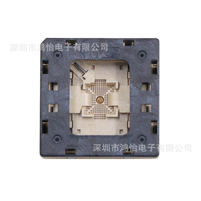 QFN48-0.5测试座烧录座尺寸7*7mm老炼座 镀金适配座7*7高温老化座