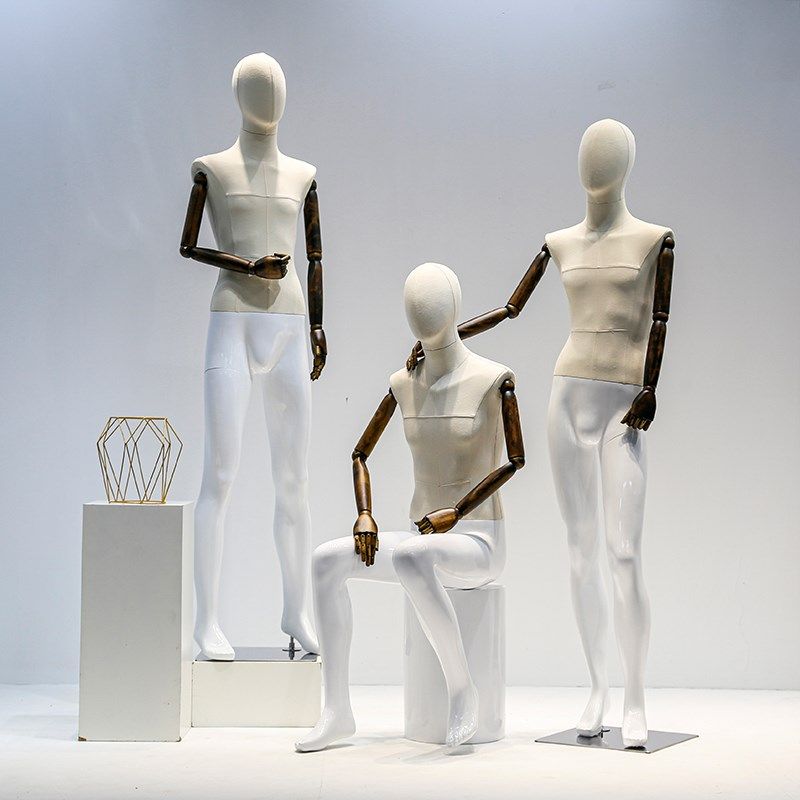 韩版服装店全身人体包布男模特架子服装店橱窗模特道具展示架