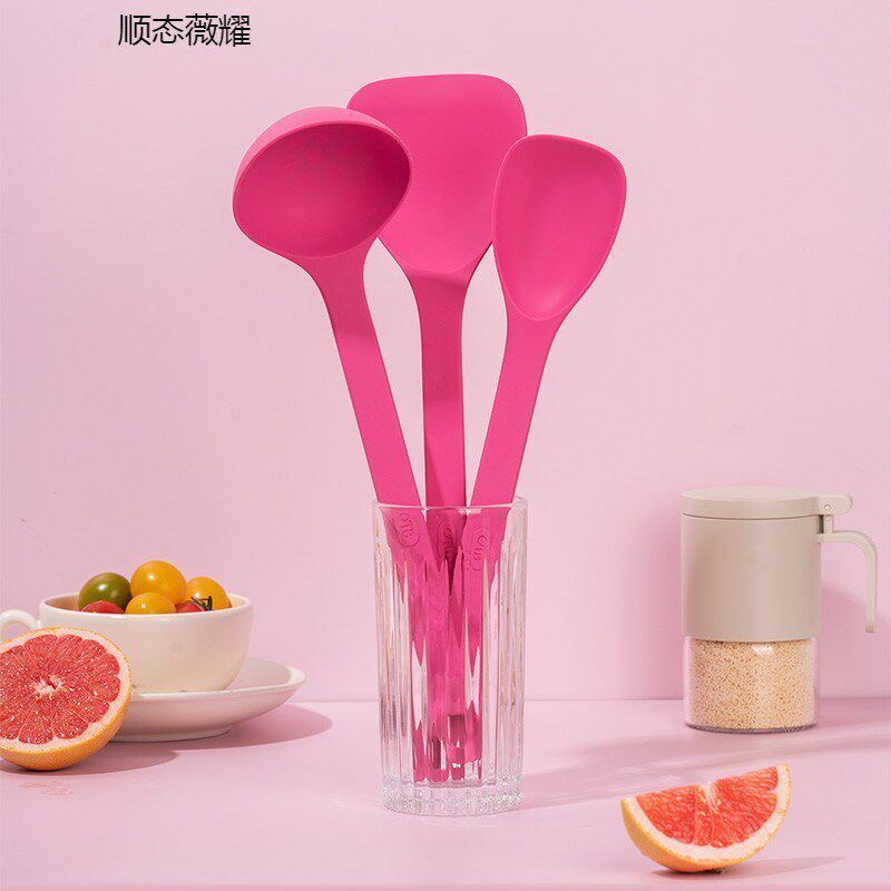 铂金硅胶铲套装家用多巴胺厨房锅铲炒菜铲子厨具套装铲勺不粘锅用