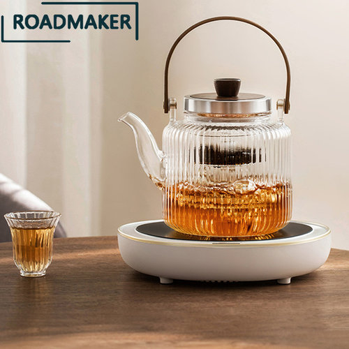 ROADMAKER 蒸煮茶壶烧水壶养生茶具茶炉家用耐热玻璃煮茶器电陶炉