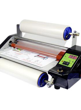 小型调速覆膜机单面热裱不干胶水晶标贴冷裱照片书压膜过膜机