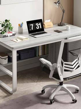 电脑桌家用小桌子儿童学生书柜一体座椅简易出租屋客厅办公工作台