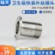 316L不锈钢卫生级快装 外丝外螺纹卡箍接头丝口卡盘2分4分1寸50.5