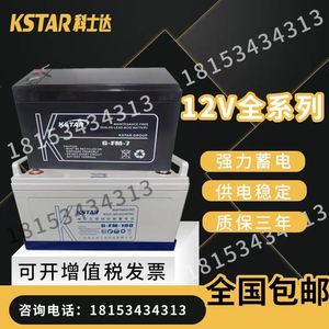 科士达铅酸蓄电池6-FM免维护12V24/38/65/100/150/200UPS机房通讯