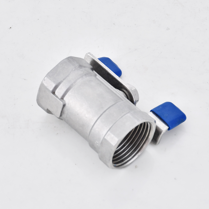 304/316不锈钢一片式蝶形球阀蝴蝶型自来水蝶柄阀门4分6分1寸DN15