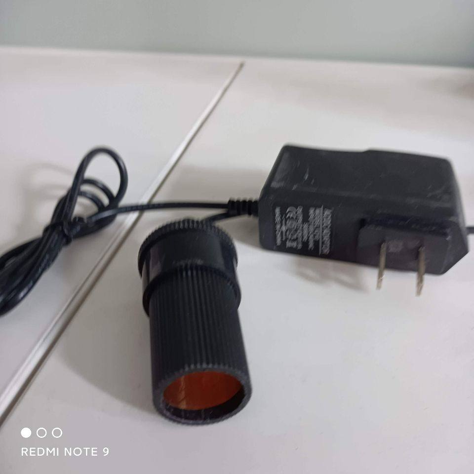 小款220v转12v汽车点烟器头插座家用电源转换器车载吸尘器冰箱