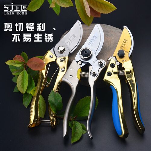 上匠不锈钢园艺剪刀锰钢园丁剪花枝修剪树枝剪刀果枝剪修花剪修枝