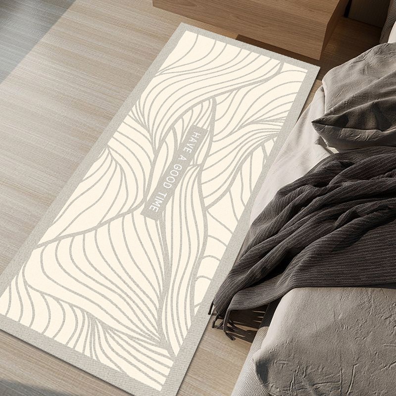 新款简约轻奢床边地毯茶几沙发地垫卧室长条客厅床前加厚家用地毯