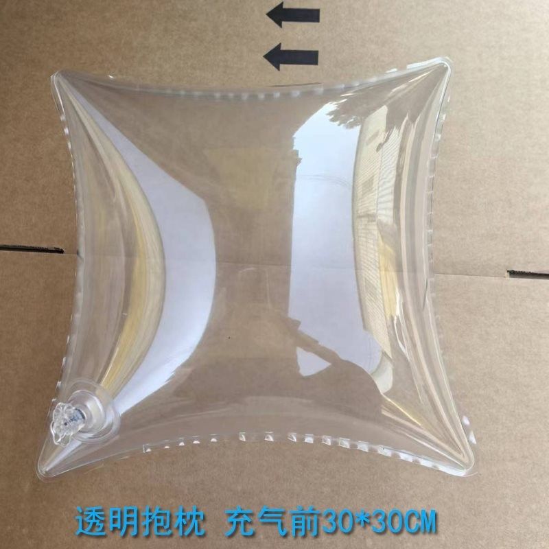 Q*高透明充气抱枕水枕头水气两用沙发靠背枕填充枕芯饰品装饰可可