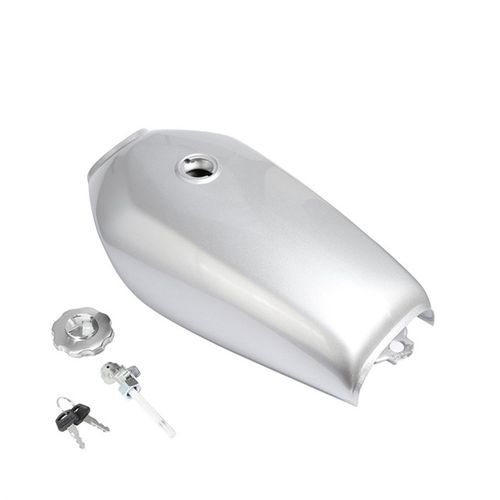 CG125摩托车复古改装油箱纯色光固化烤漆无侧孔送油开关油盖