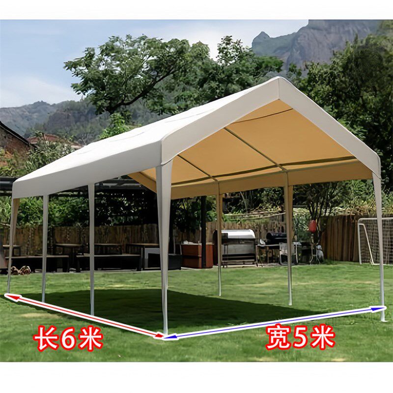 停车棚户外网红集市夜市帐篷遮阳棚雨棚四角广告摊位架地摊汽车棚