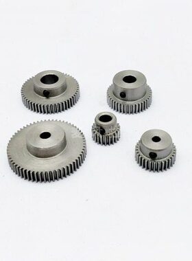 凸台 45#钢0.5模55 56 57 58 59t圆柱直齿轮传动件麦风拉碳钢齿轮