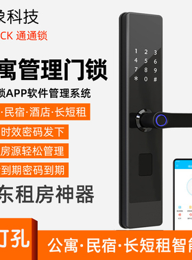 远程APP通通锁防盗门智能锁出租房公寓密码锁民宿酒店管理科技侠