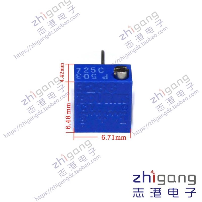 3266电位器 电阻 原装BOURNS可调电位器50k欧503型3266p001503