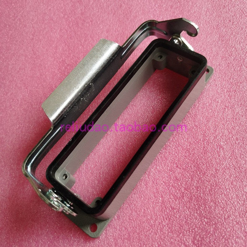 JMS连接器H24B单扣底座 H24B-AG-LB 开孔09300240307厂家HE-024-M