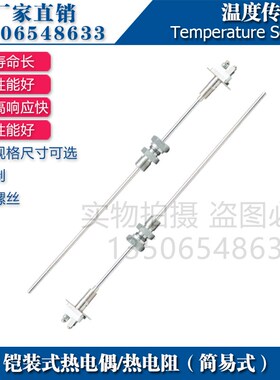 铠装热电偶WZPK-301 303 304 305 306 308铠装热电阻PT100铂电阻