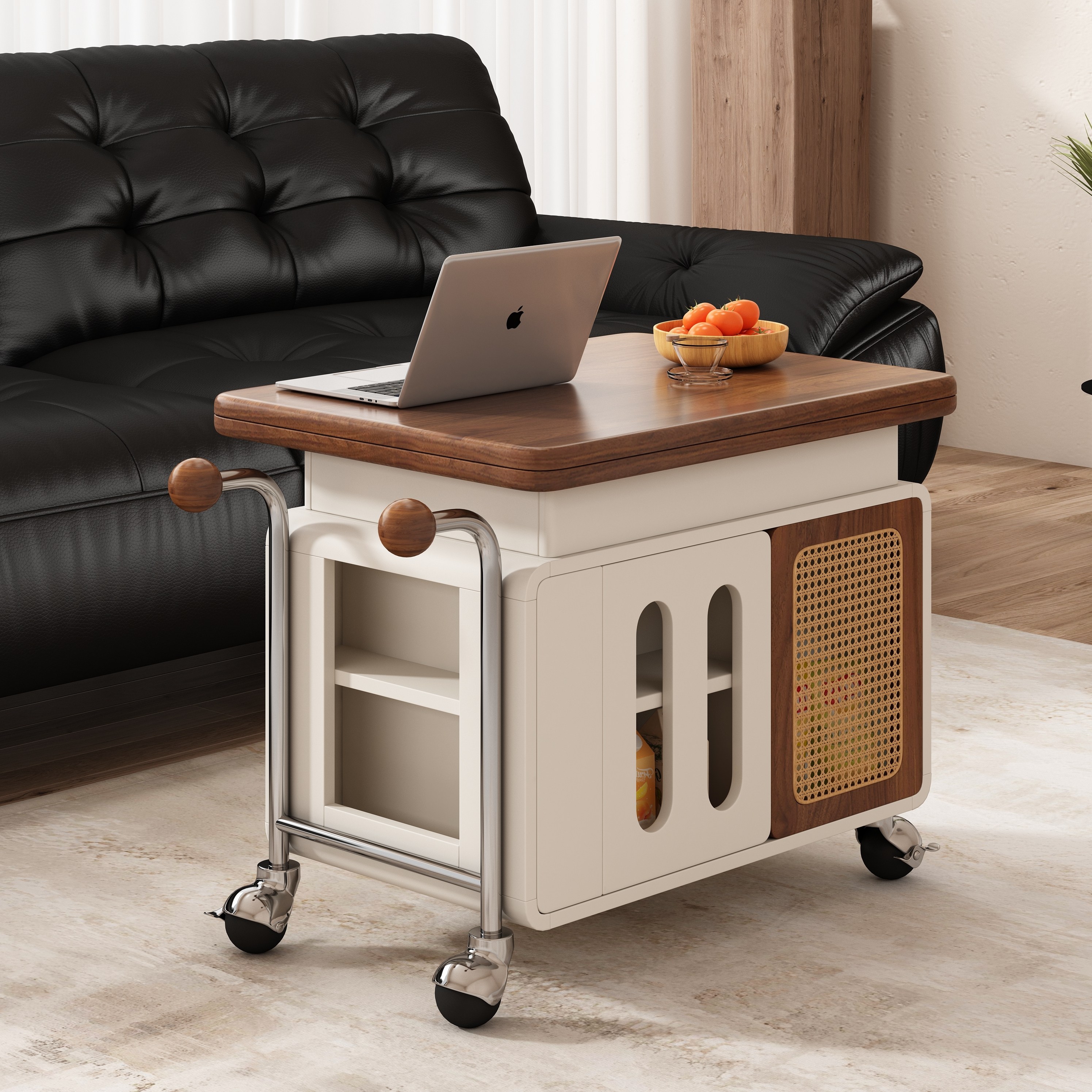 实木可移动茶几小户型折叠客厅新款沙发升降家用推车茶台边柜边几,住宅家具,角几/边几,淘宝优惠券,粉丝福利购,淘宝优惠卷